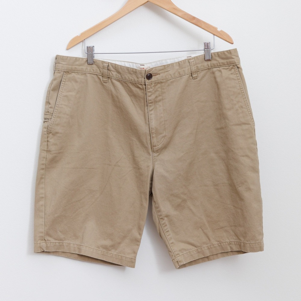 Dockers Mens Khaki Chino Shorts Tan Cotton Twill Utility Pocket Size 40